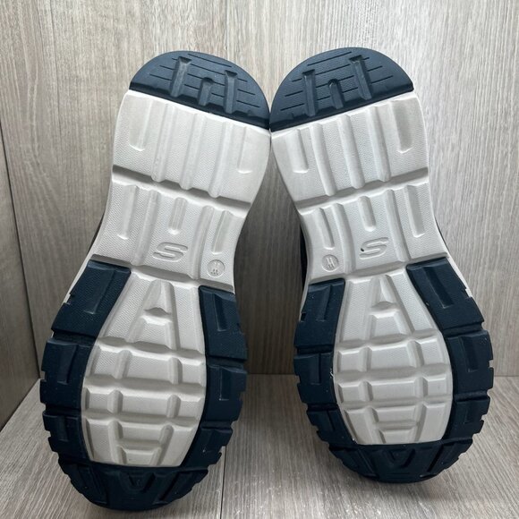 Skechers Relven Hemson Sneakers Sz 11 Lace Up Cushioned Mesh Leather Choco Brown - Picture 9 of 10